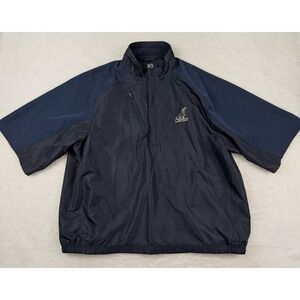 Zero Restriction Performance Windbreaker Mens‎ XL Short Sleeve Pullover *Logo